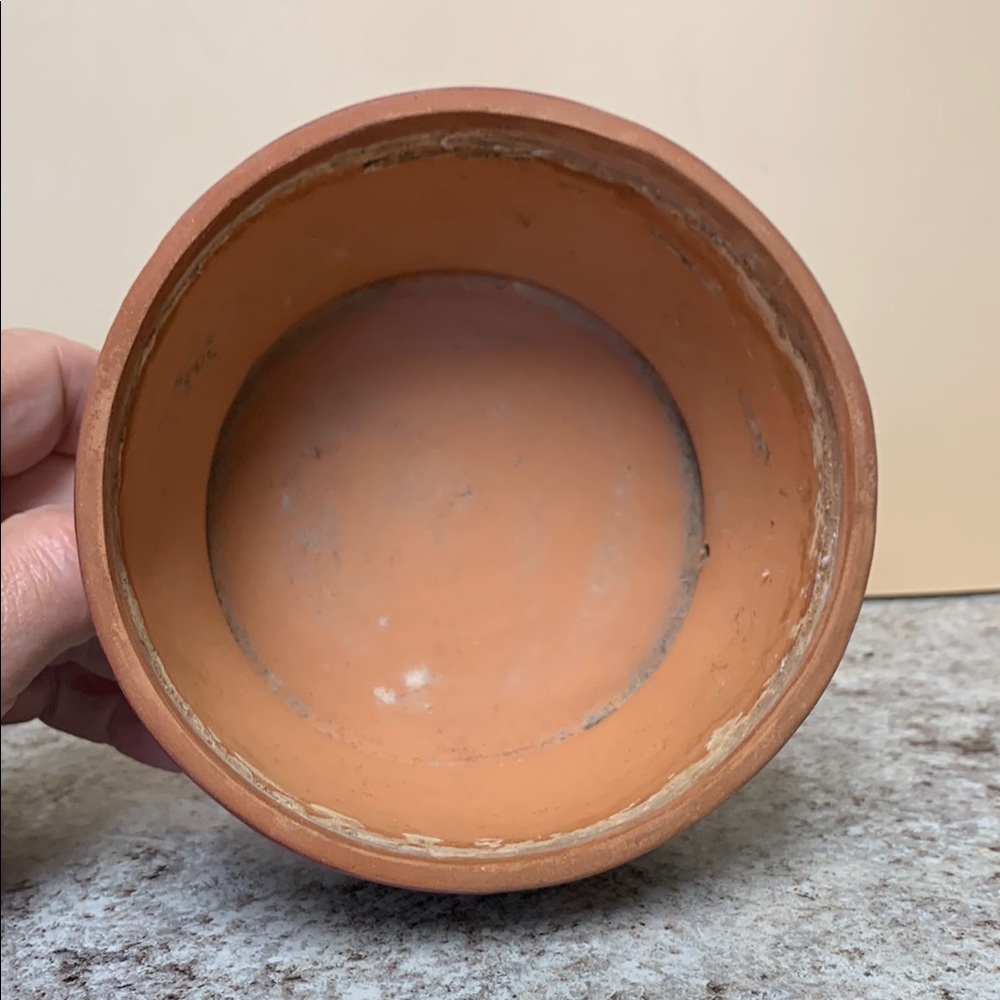 Superstition Stoneware Red and Black Ceramic Art Planter Bowl - Picture 10 of 12